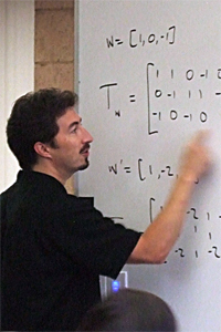 Mike Orrison teaches "The Mathematics of Voting," a math elective for first-year students
