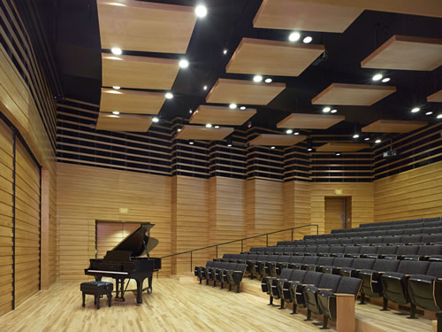 Interior of recital hall.
