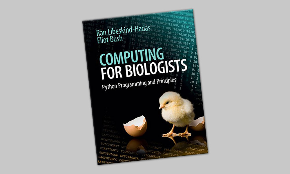 Cover of book Computing for Biologists. A newly hatched chick next to a broken shell