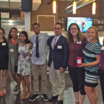 Harvey Mudd students and alumna at Techsparks event