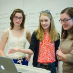 Vivien Hamilton and students