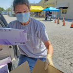 Sharon Gerbode gathers PPE for donation to local hospital