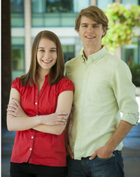 Hannah Groshong '13 and Dustin Zubke '13