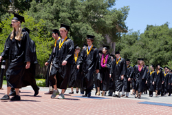 Grads walk