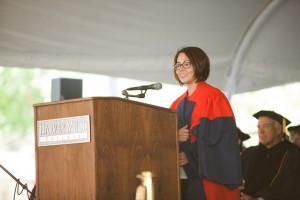 Evolutionary biologist Beth Shapiro gave the keynote address