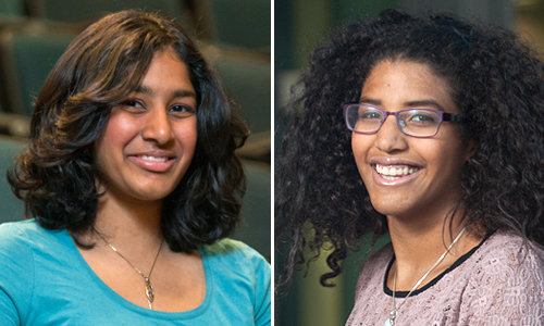 Priya Donti '15 and Sophia Williams '15