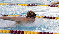 Aaron Lutzker swimming.