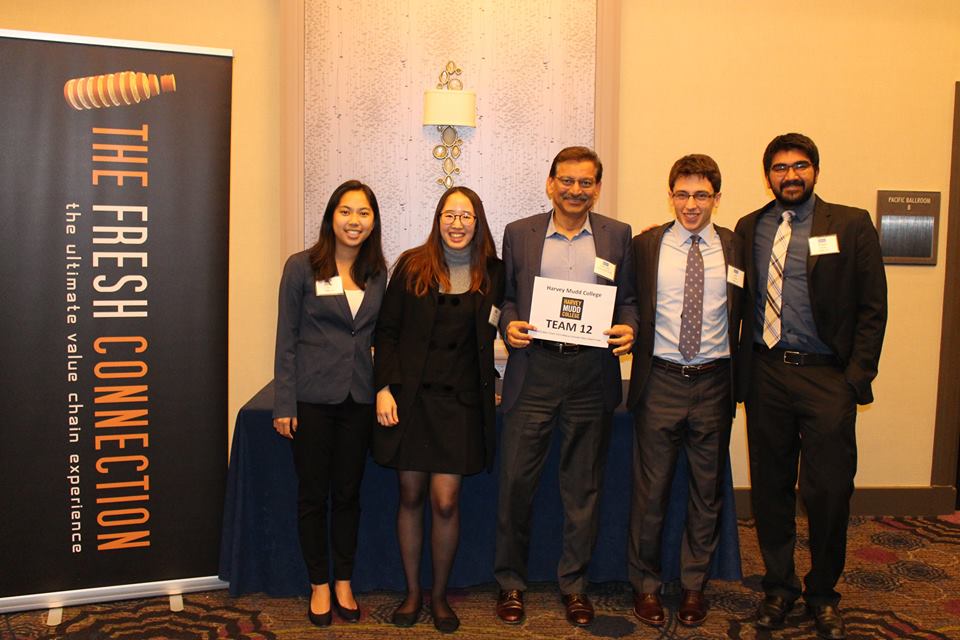 Winning Harvey Mudd team, APICS West Coast student case competition