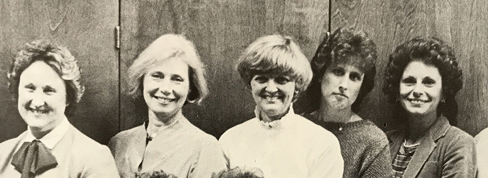 Harvey Mudd development staff, 1984