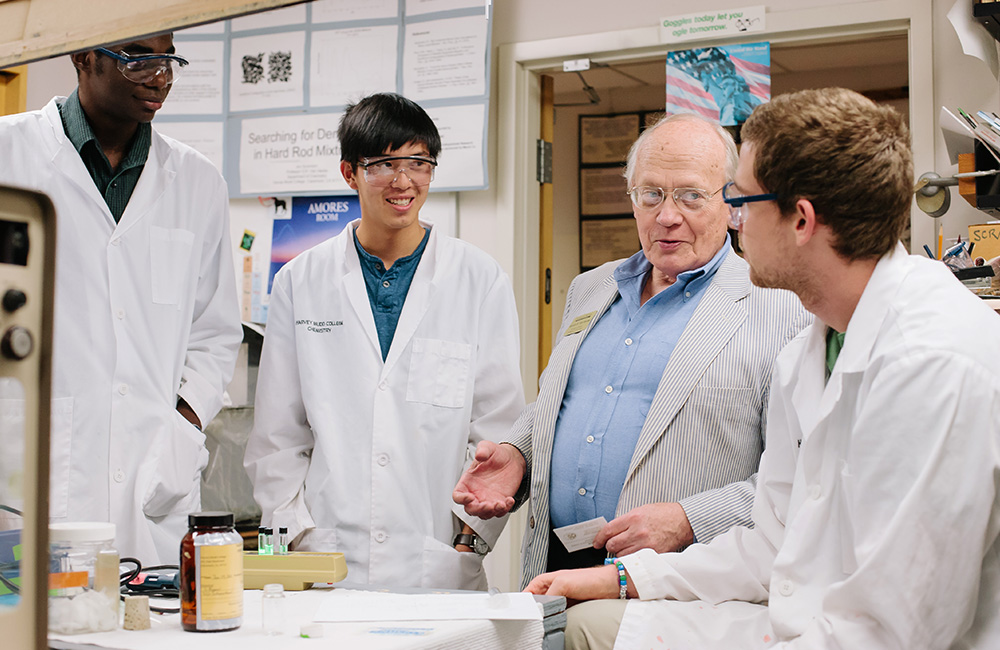 Professor Jerry Van Hecke and students