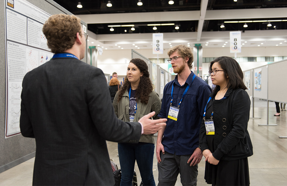 Students at poster session