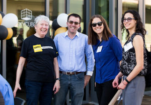 President Maria Klawe, Paul Bruno, Colleen Lewis and Leah Mendelson.