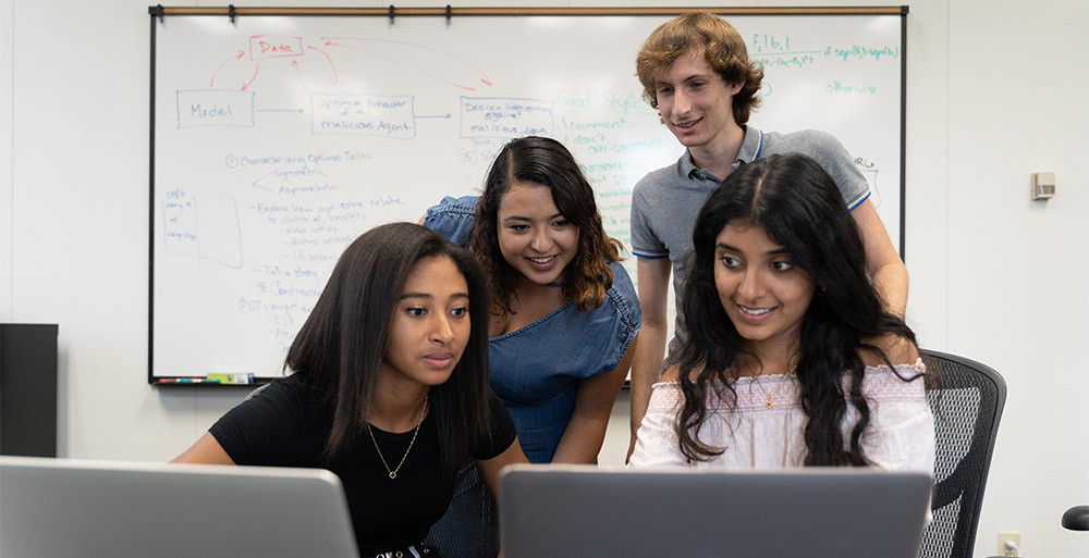 students at computer