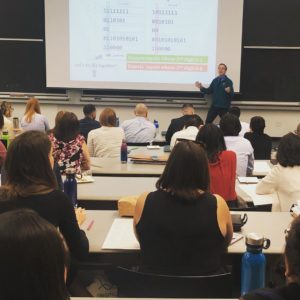 Zachary Dodds addresses Math for America participants