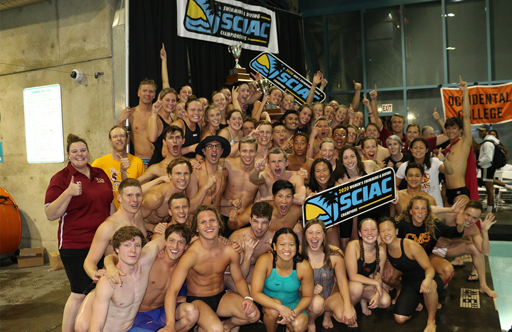 CMS women's and men's swim and dive teams