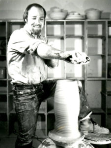 Ken Stevens creates pottery
