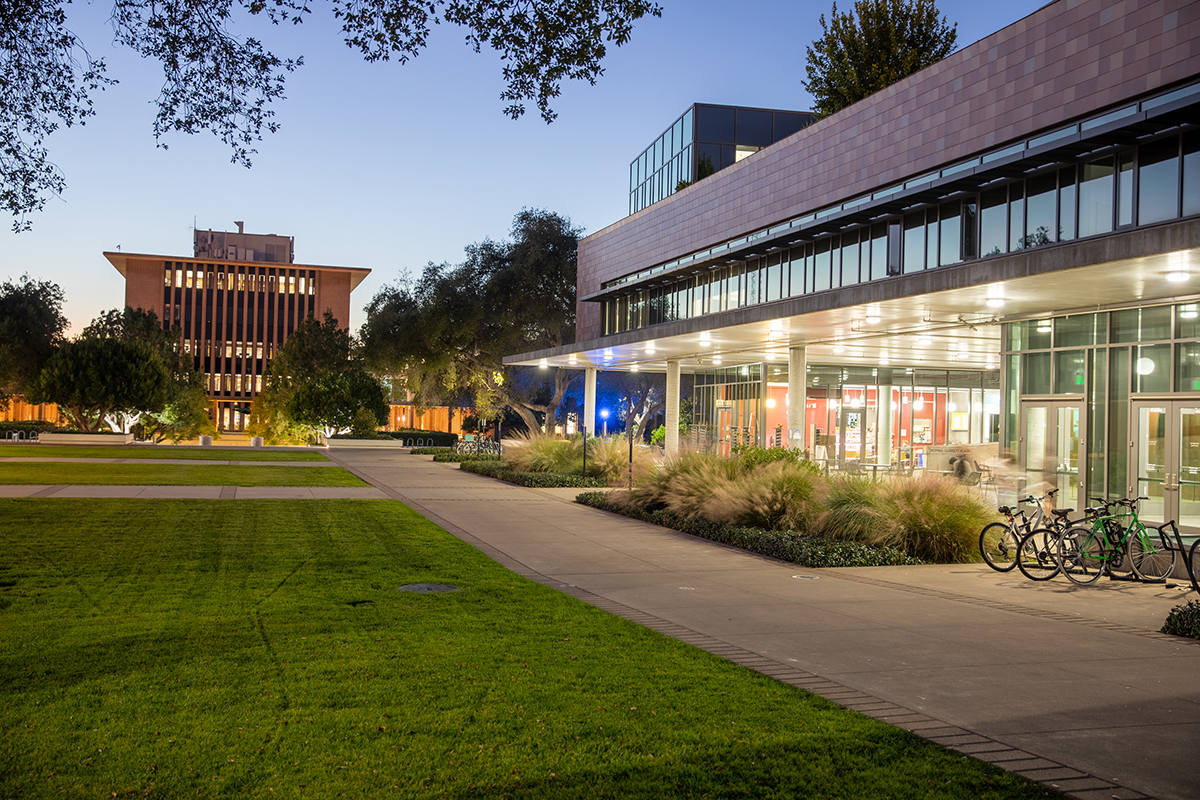 Campus at sunset