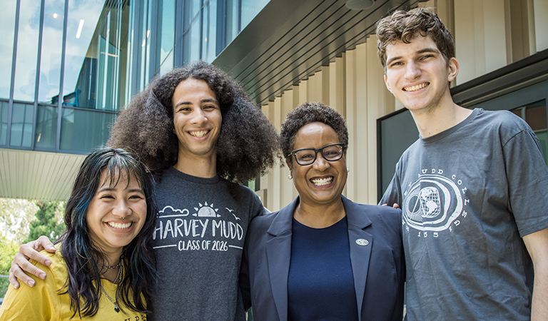 Harriet with students