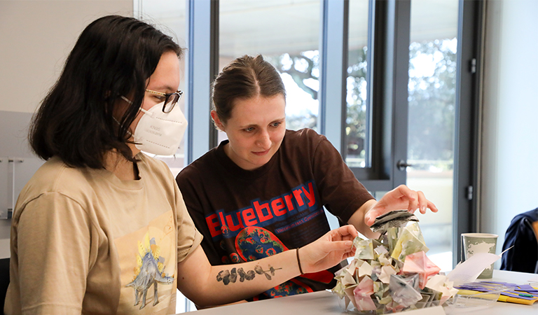 students playing a game