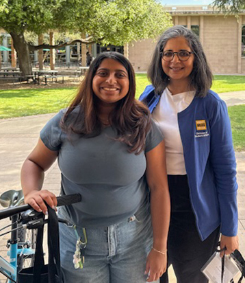 Ayushi Kashyap ‘27 and Nita Kansara