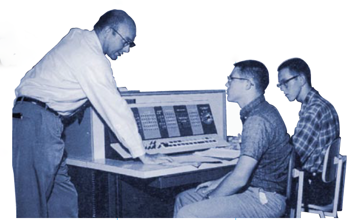 Harvey Mudd College's first computer, IBM 1620