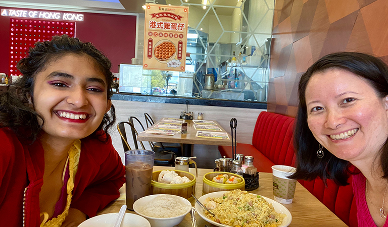 M3 participants Zaara Bhatia ‘27 and Patricia Wang