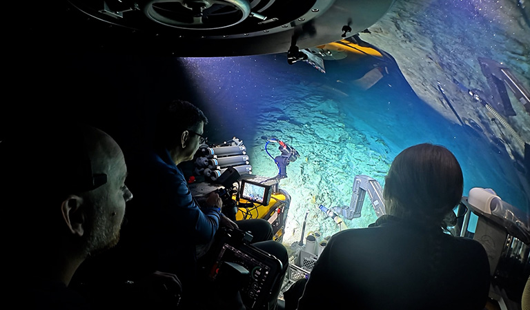 view inside submersible