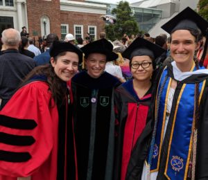 Harvey Mudd Watson Fellow Gwen Spencer with Smith graduates and colleagues