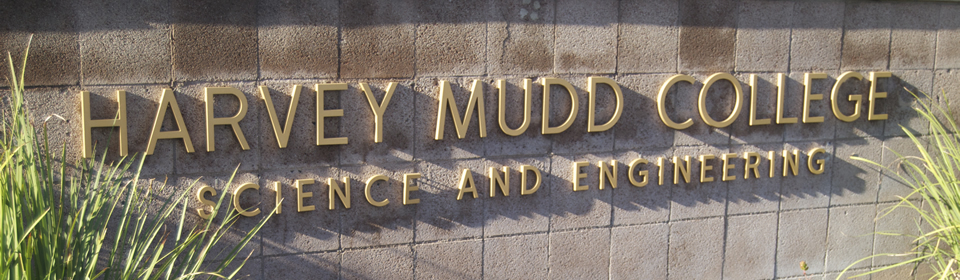 Harvey Mudd College sign on wall