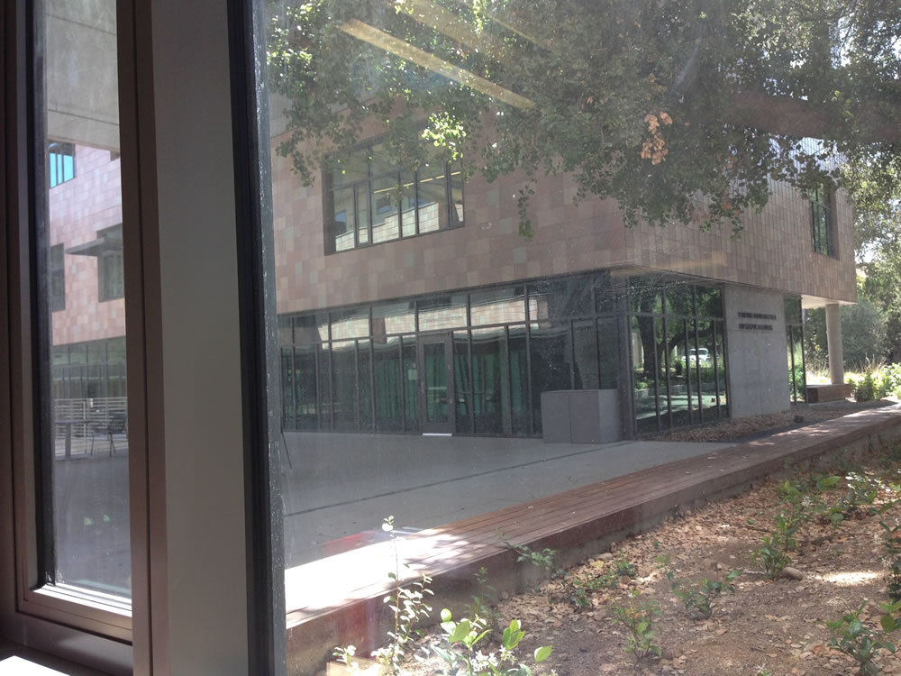 The view from my desk in the Admissions Office. That’s the Founding Classroom, and that’s where most of our info sessions will be held during the summer.