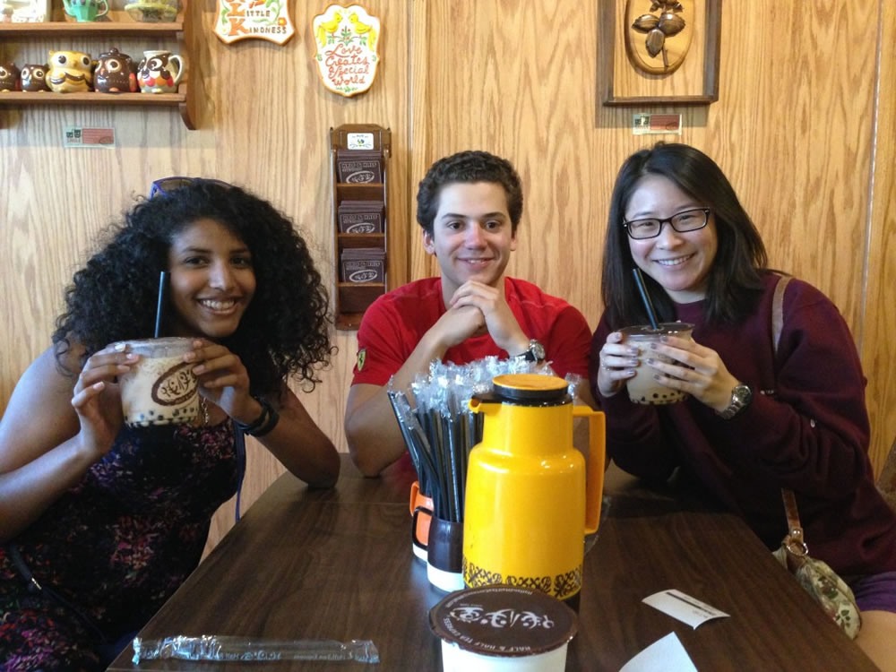 Sophia, Philip, and Michelle enjoying their Half & Half Boba teas! If you’re in SoCal, these are a must-have. No excuses.