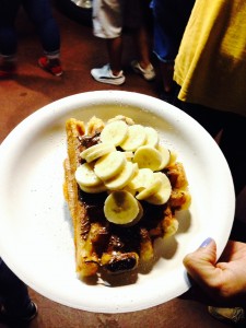 The delicious waffle