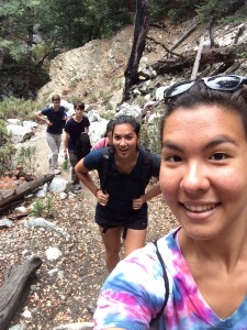 Hikin the trail selfie