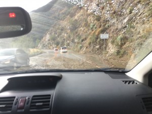 Mountain mudslide