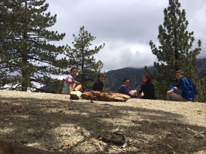 Icehouse Saddle, Left to right: Cassie, Jonpaul, Jennifer, Risa (me), and Erik