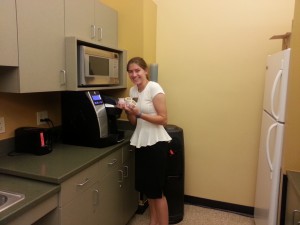 While coffee might be the unofficial drink of academia, you should be relieved to know that the Engineering Department Keurig also makes tea, hot chocolate, and hot apple cider* (*while supplies last).