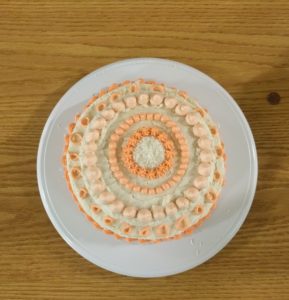 We celebrated three birthdays over the summer. Sophie Graf '18 made this gorgeous coconut creme cake.