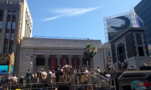 There were tons of people dressed as ghostbusters on Hollywood Blvd. Half the street was cordoned off for some convention.