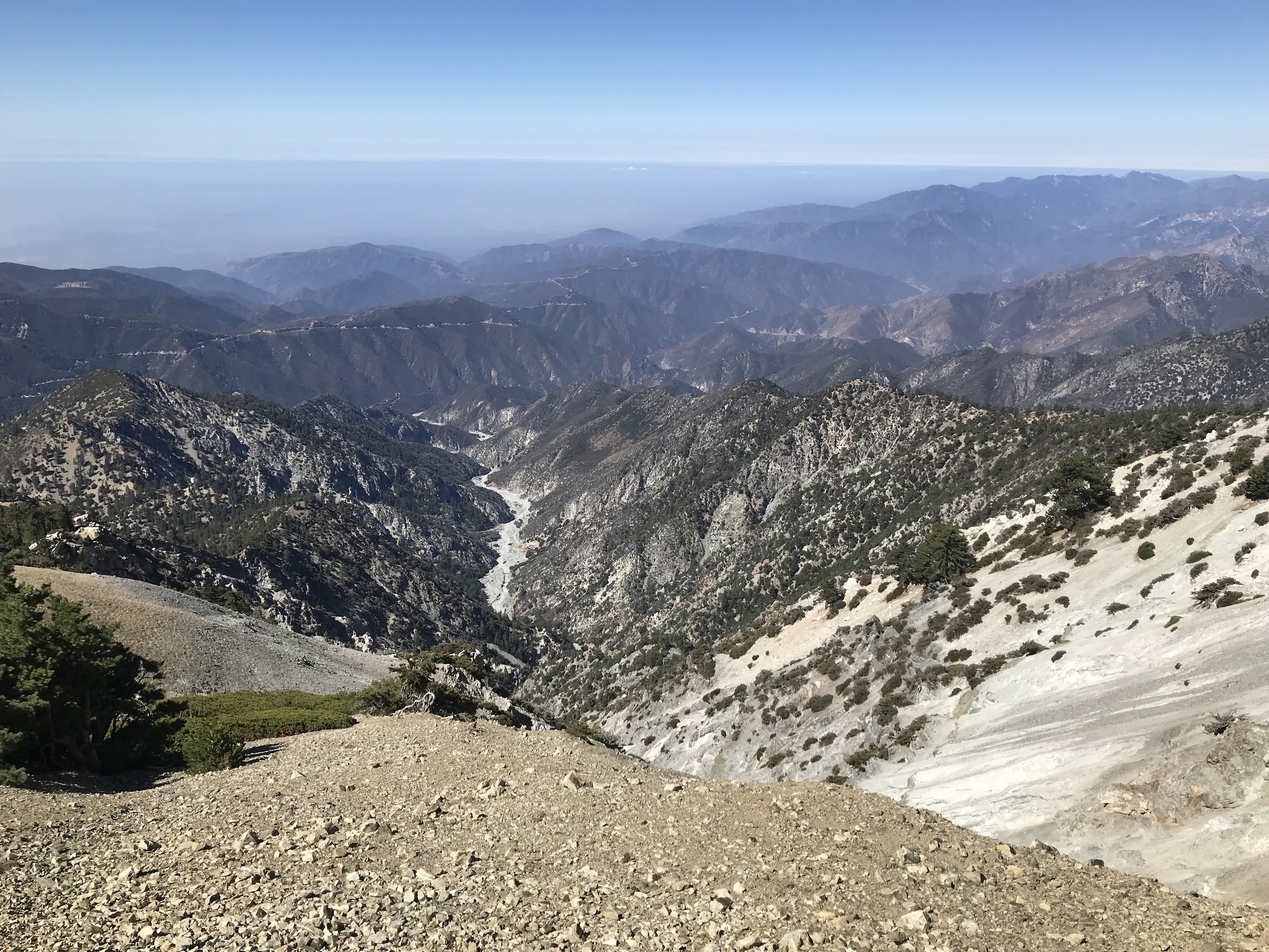 Devil's Backbone has views both north and south of the trail;