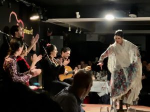 Spanish dancers and musicians on stage