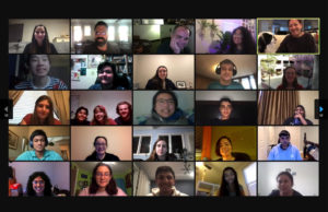 Zoom photo of retreat attendees