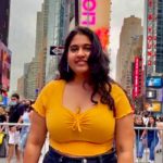 Nandini on a city street