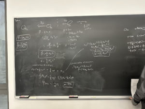 chalkboard with writings