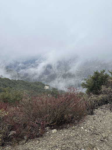 View of clouds off the path.