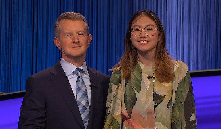 Shanni Lam with Ken Jennings