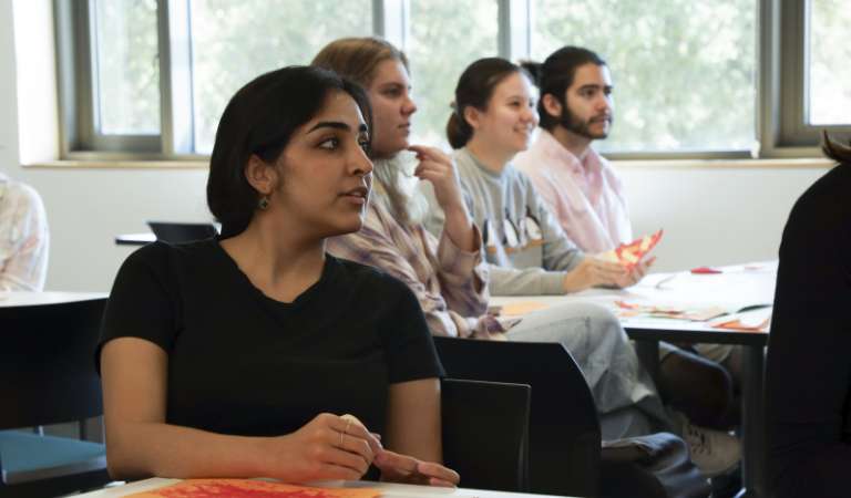 Students in class