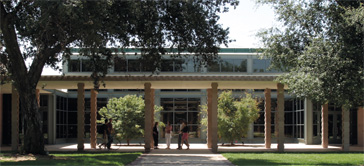 Front of Hoch-Shanahan Dining Commons.