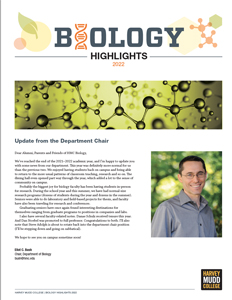 cover of HMC biology newsletter, 2022