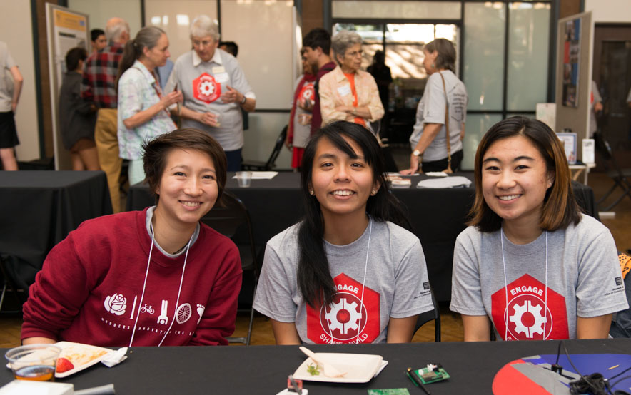 Three Harvey Mudd students participate in Voices of Engagement event in 2017