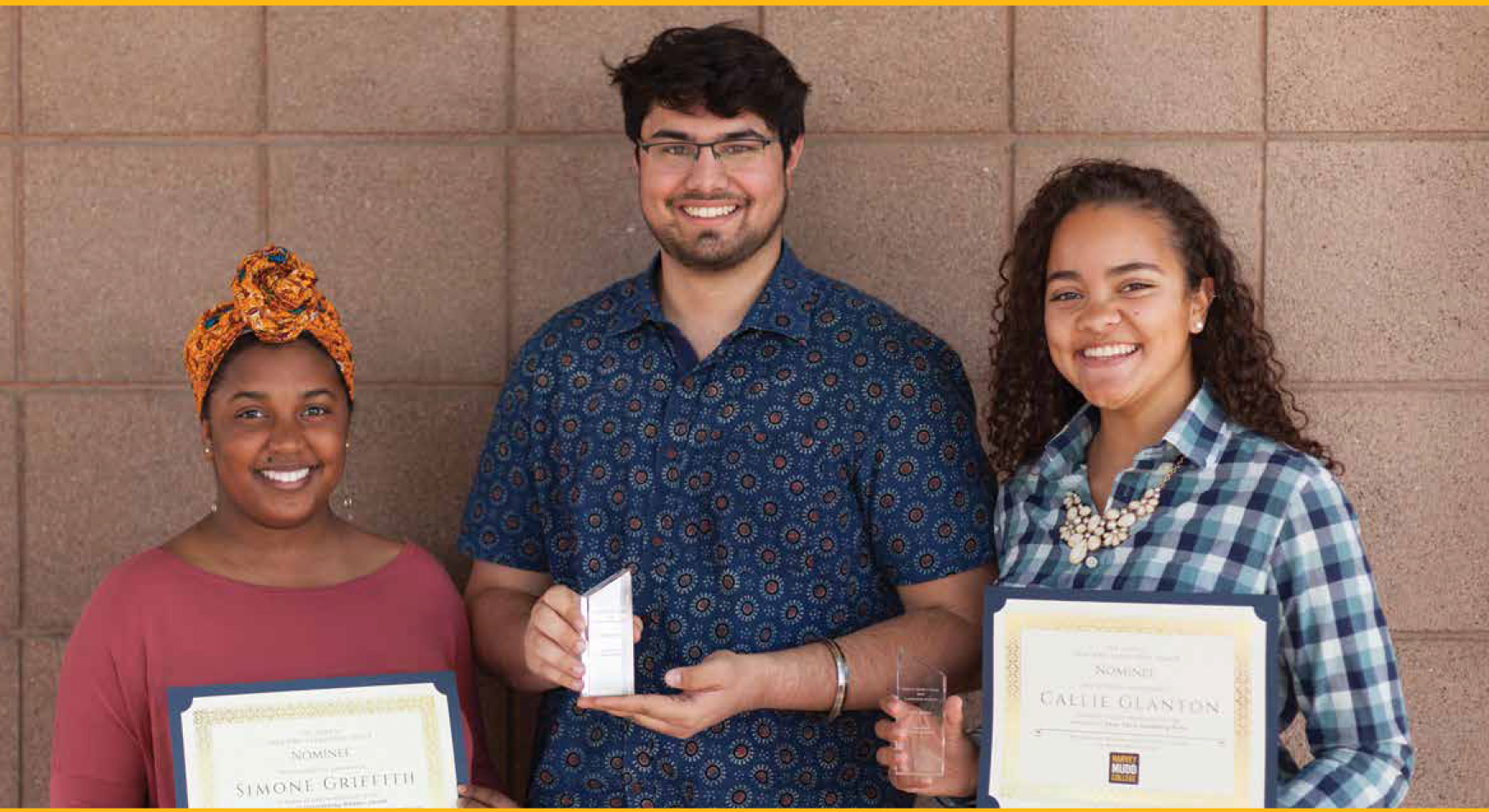 Harvey Mudd Leadership Award recipients 2018